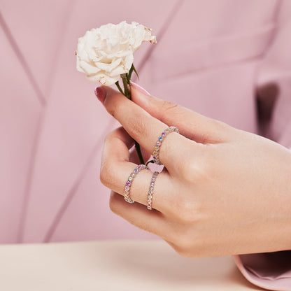 [Aurelle Style]Unique Scintillating Round Cut Daily Ring
