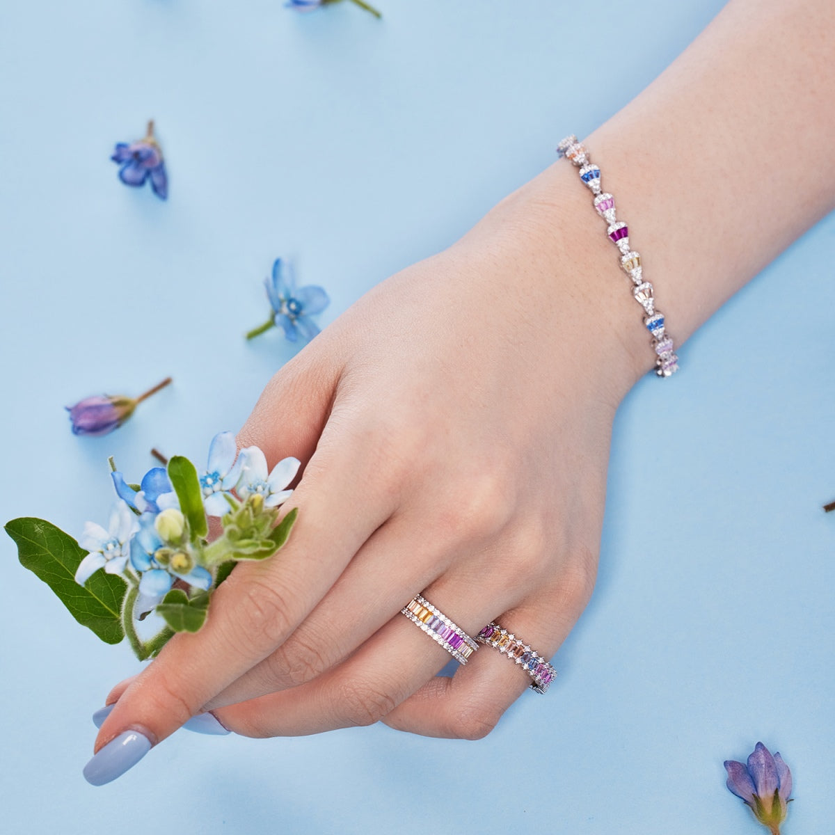 [Aurelle Style]Radiant Water Drop Shape Daily Bracelet
