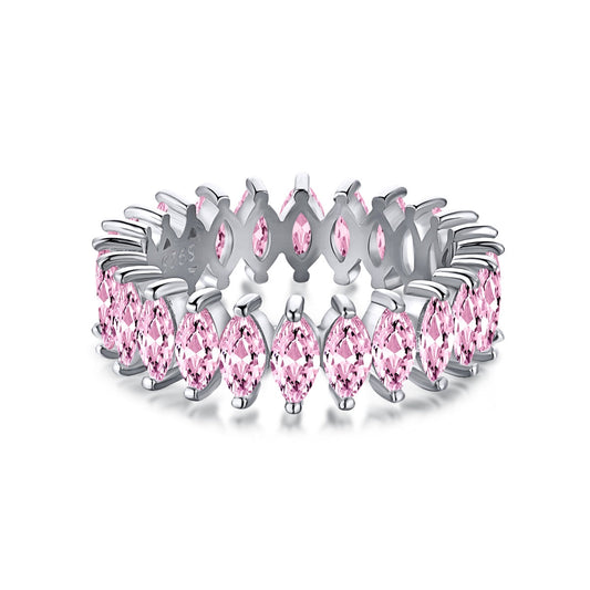 [Aurelle Style]Gorgeous Marquise Cut Tennis Ring