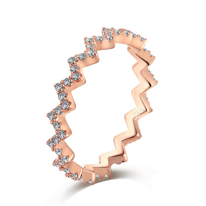 [Aurelle Style]Delicate Enchanting Wave Shape Daily Ring