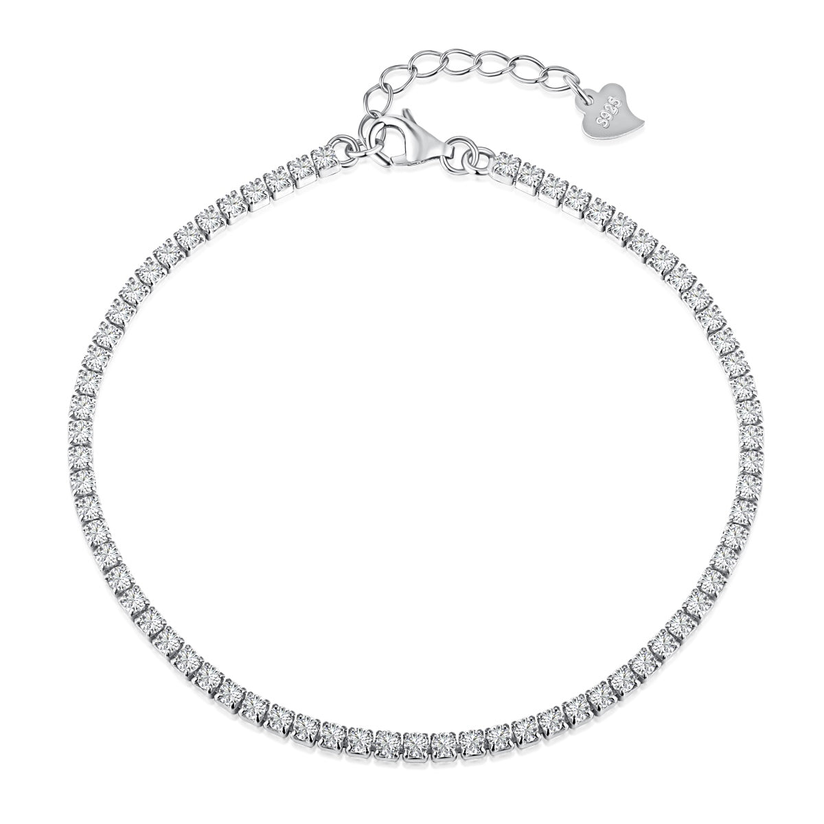 [Aurelle Style]Radiant Shinning Princess Cut Tennis Bracelet