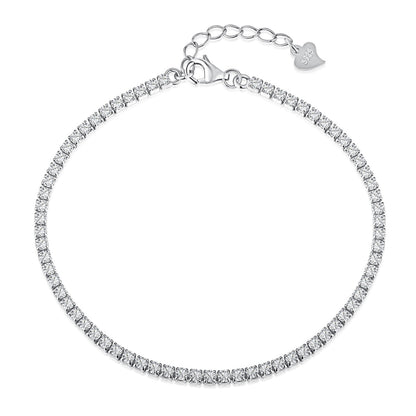 [Aurelle Style]Radiant Shinning Princess Cut Tennis Bracelet