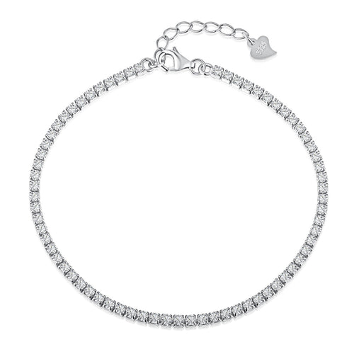 [Aurelle Style]Radiant Shinning Princess Cut Tennis Bracelet