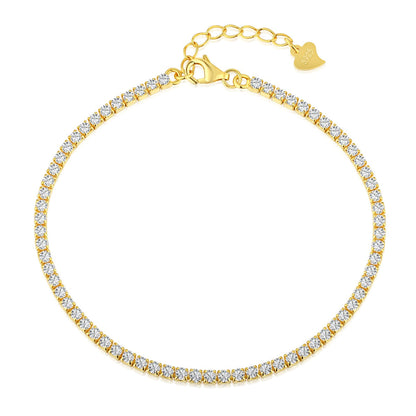 [Aurelle Style]Radiant Shinning Princess Cut Tennis Bracelet