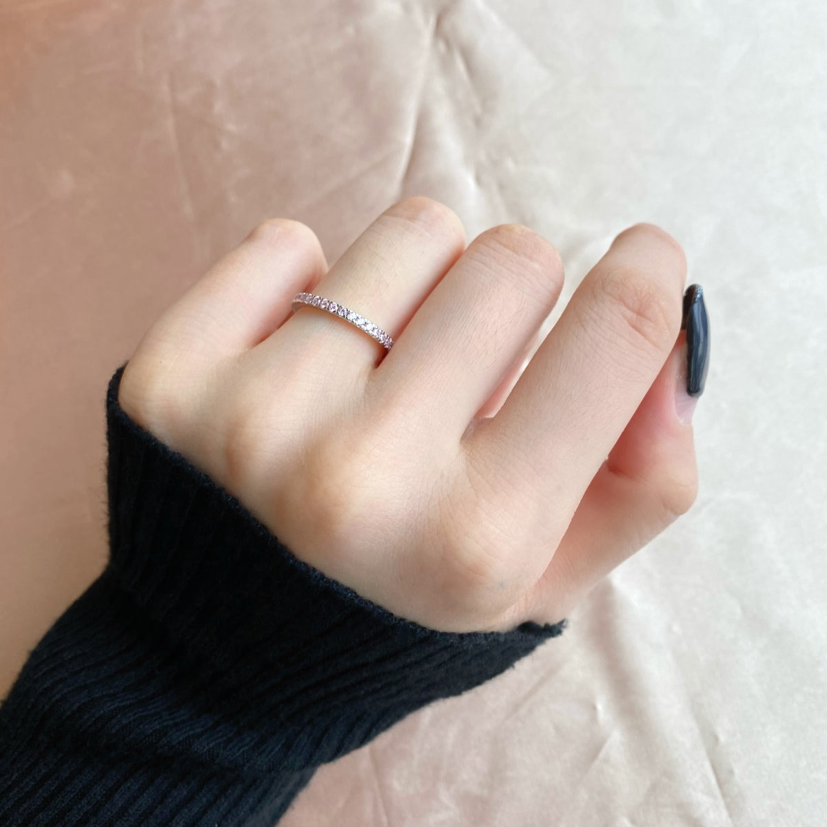 [Aurelle Style]Delicate Sparkling Round Cut Daily Ring