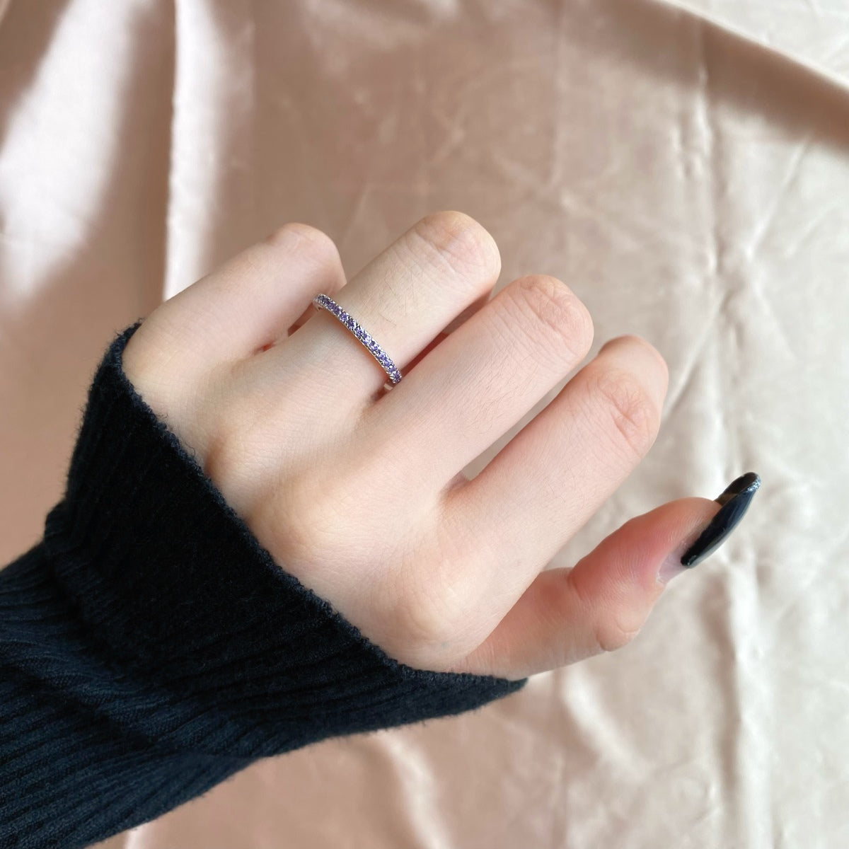 [Aurelle Style]Delicate Sparkling Round Cut Daily Ring