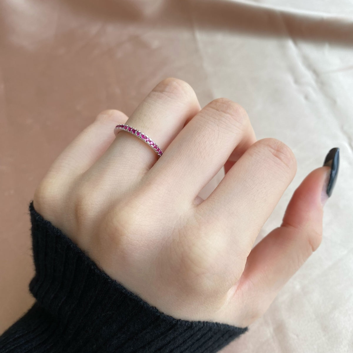 [Aurelle Style]Delicate Sparkling Round Cut Daily Ring