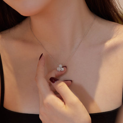 [Aurelle Style]Elegant Flower Shape Pear Cut Necklace