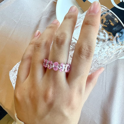 [Aurelle Style]Dainty Elongated Cushion Cut Tennis Ring