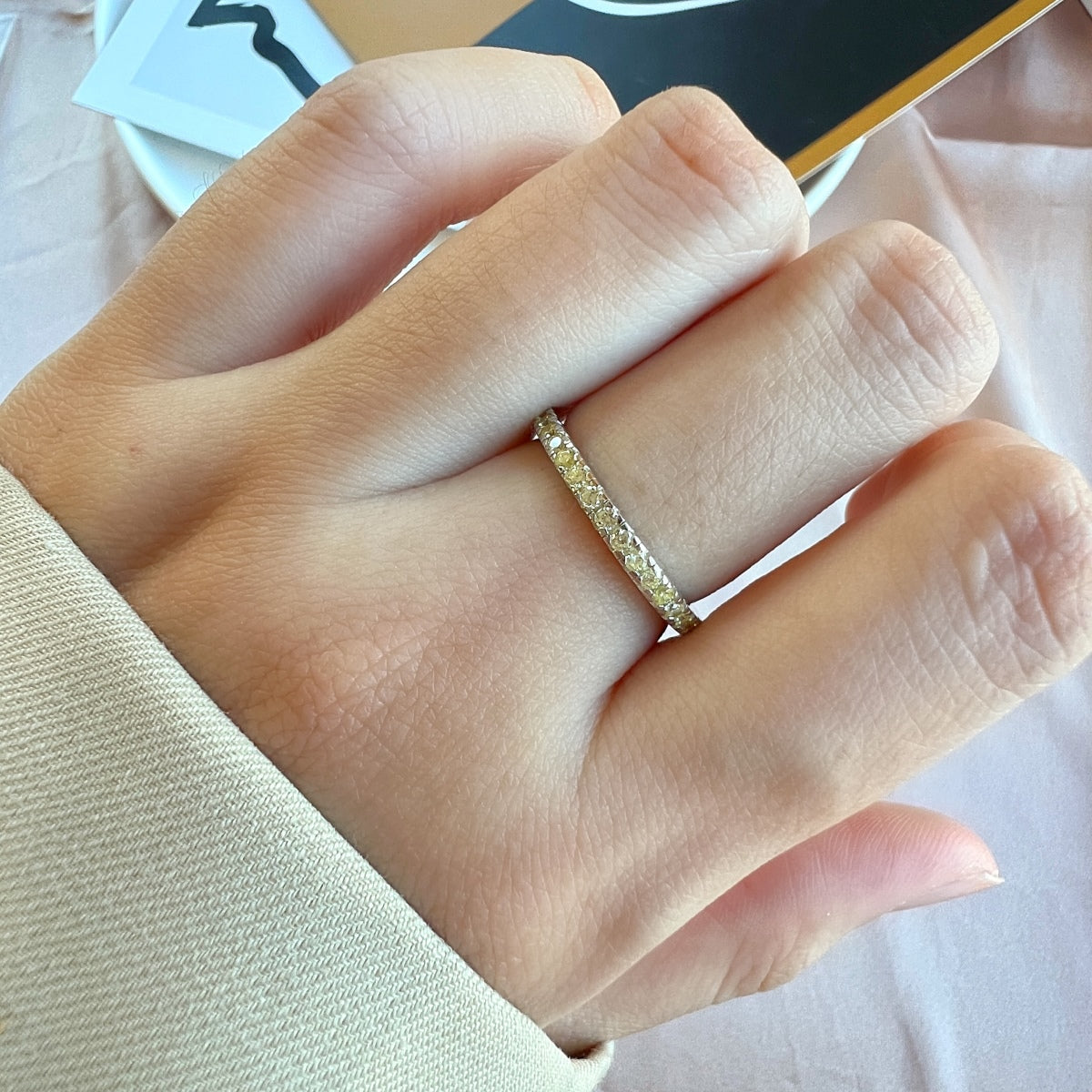 [Aurelle Style]Delicate Sparkling Round Cut Daily Ring