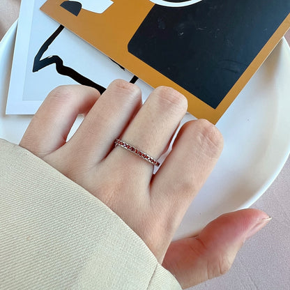 [Aurelle Style]Delicate Sparkling Round Cut Daily Ring