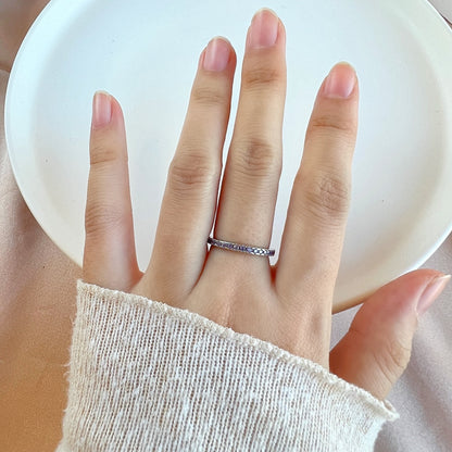[Aurelle Style]Delicate Sparkling Round Cut Daily Ring