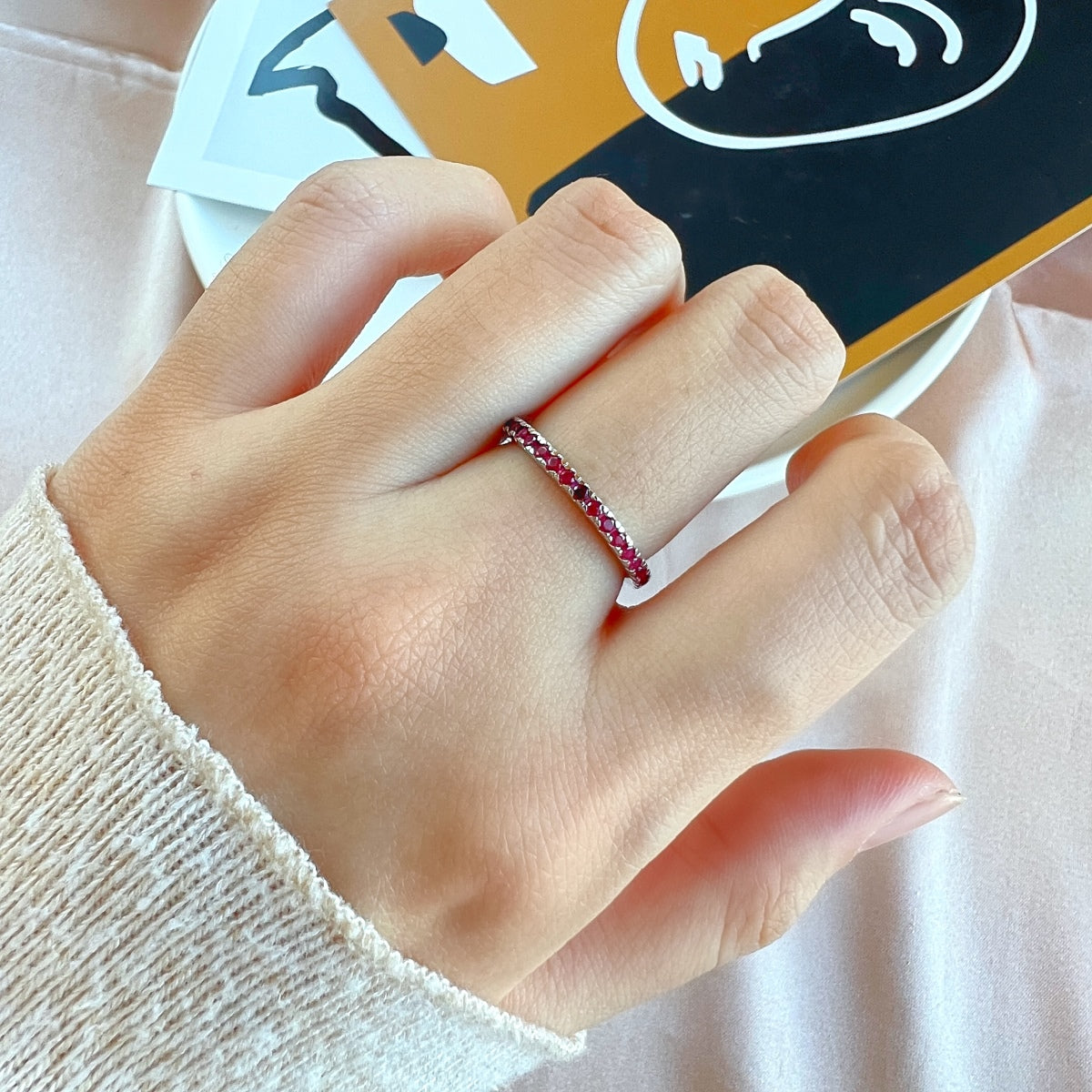 [Aurelle Style]Delicate Sparkling Round Cut Daily Ring