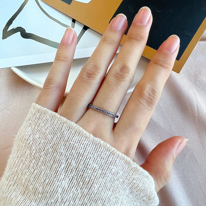 [Aurelle Style]Delicate Sparkling Round Cut Daily Ring