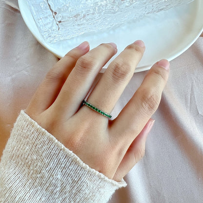 [Aurelle Style]Delicate Sparkling Round Cut Daily Ring