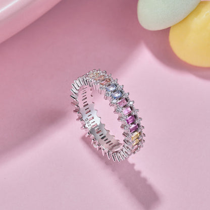 [Aurelle Style]Splashy Ornate Emerald Cut Cocktail Ring