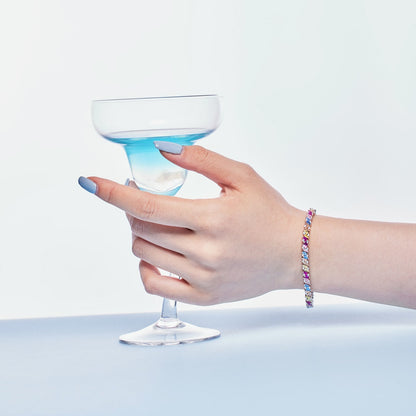 [Aurelle Style]Ornate Sparkling Multi Cut Party Bracelet