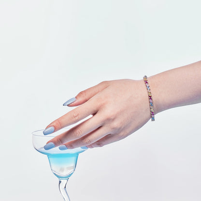 [Aurelle Style]Ornate Sparkling Multi Cut Party Bracelet