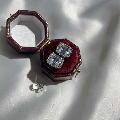 [Aurelle Style]Dazzling Square Shape Earrings