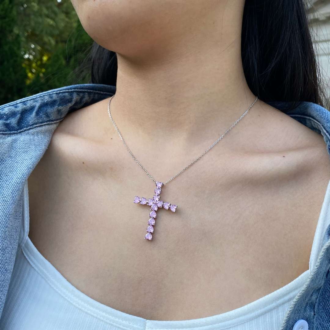 [Aurelle Style]Radiant Cross Shape Necklace