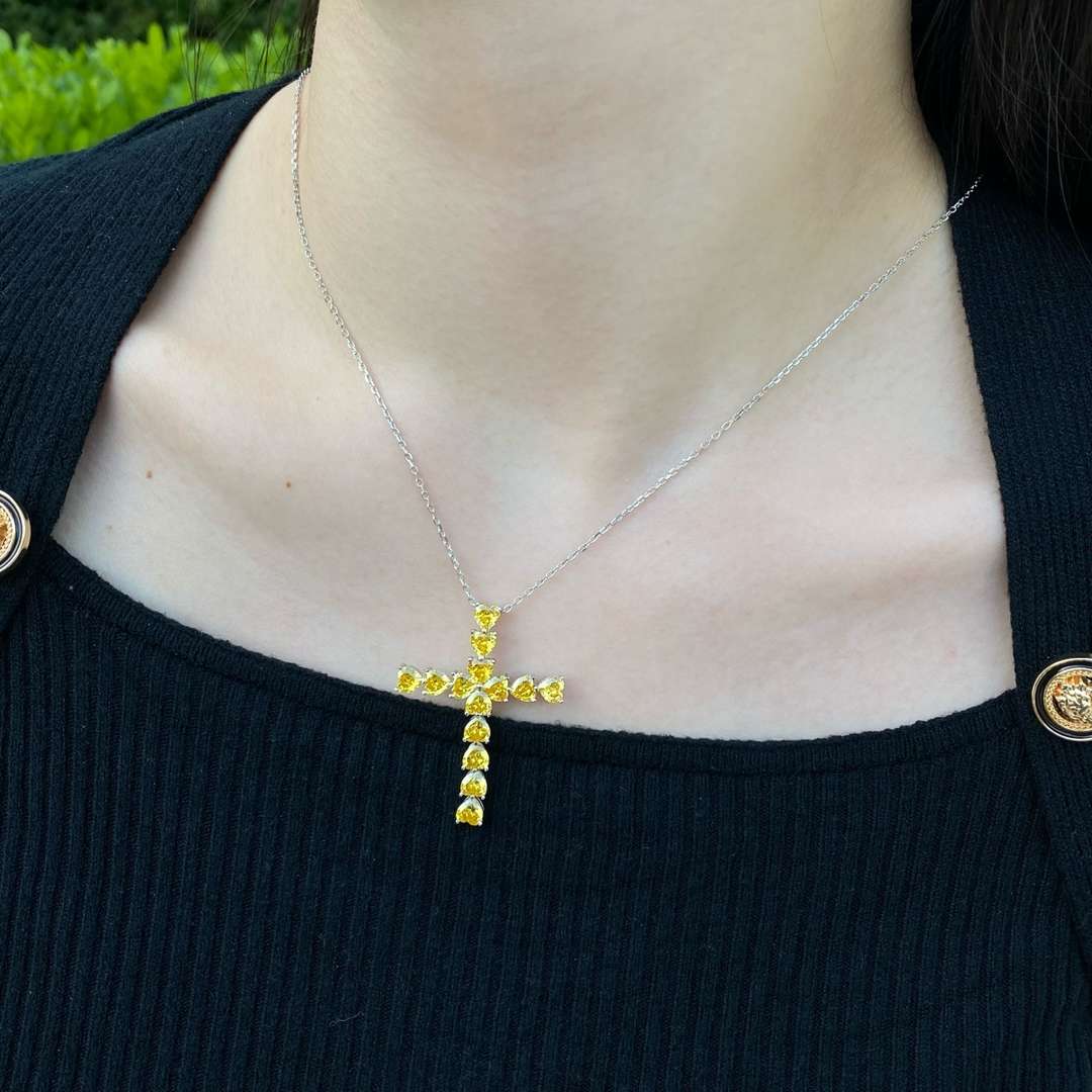[Aurelle Style]Radiant Cross Shape Necklace