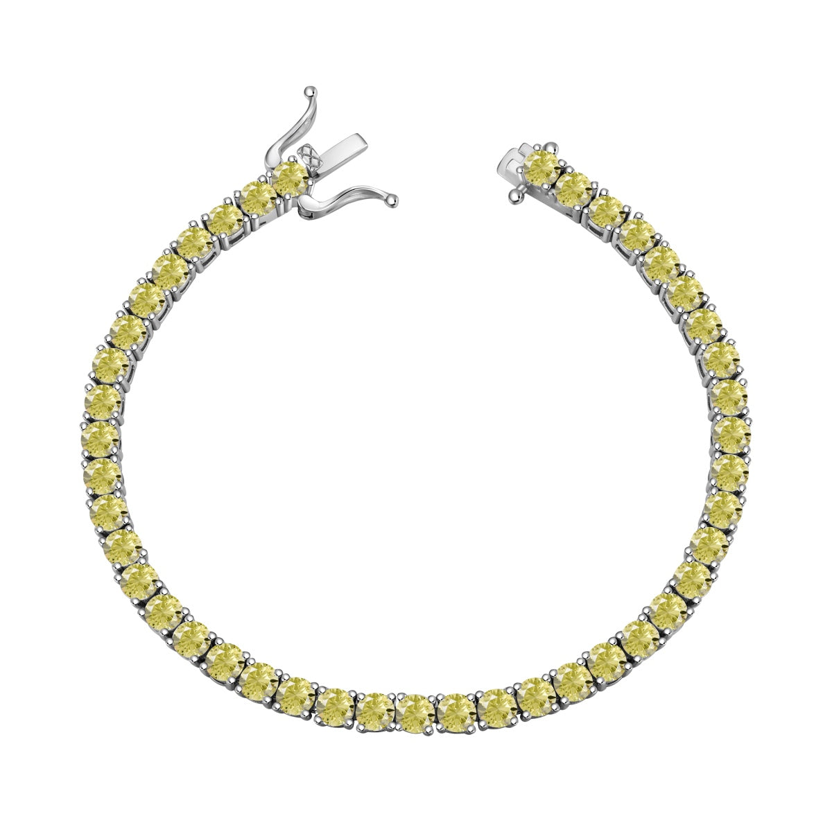 [Aurelle Style]Ornate Dazzling Round Cut Tennis Bracelet