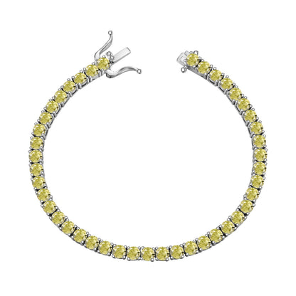 [Aurelle Style]Ornate Dazzling Round Cut Tennis Bracelet
