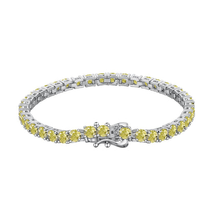 [Aurelle Style]Ornate Dazzling Round Cut Tennis Bracelet