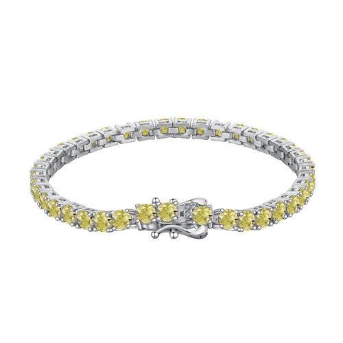 [Aurelle Style]Ornate Dazzling Round Cut Tennis Bracelet