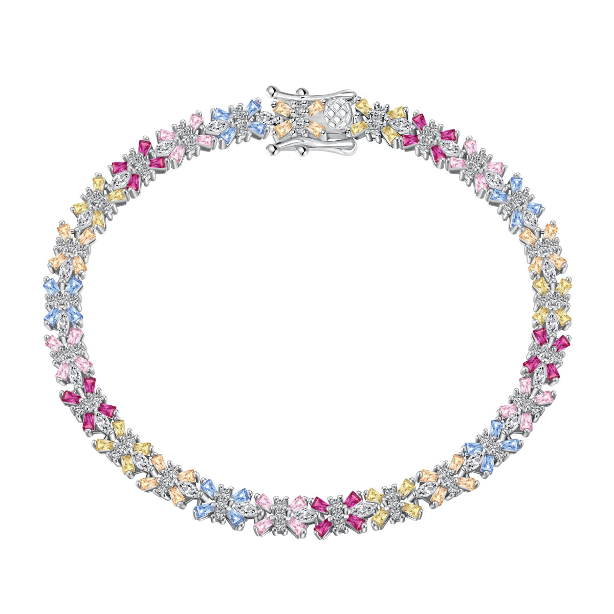 [Aurelle Style]Radiant Colorful Emerald Cut Party Bracelet