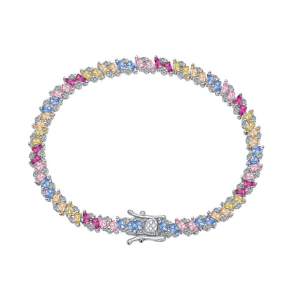 [Aurelle Style]Ornate Sparkling Multi Cut Party Bracelet