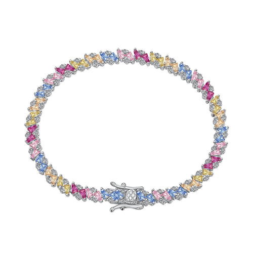 [Aurelle Style]Ornate Sparkling Multi Cut Party Bracelet