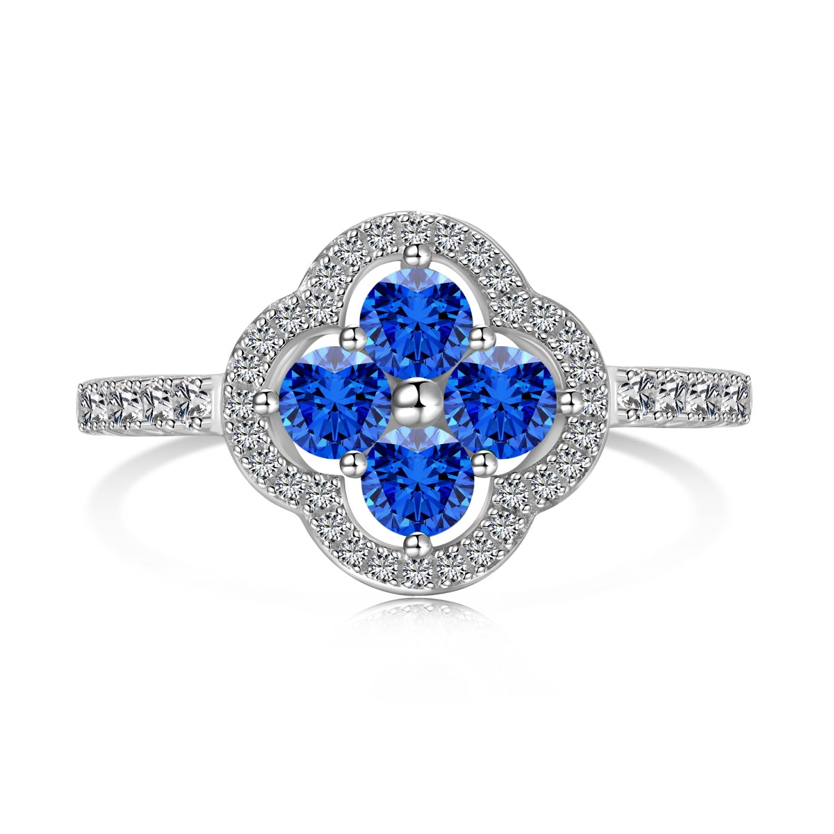 [Aurelle Style]Four Leaf Clover Flower Design Ring
