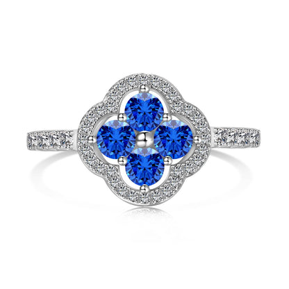 [Aurelle Style]Four Leaf Clover Flower Design Ring