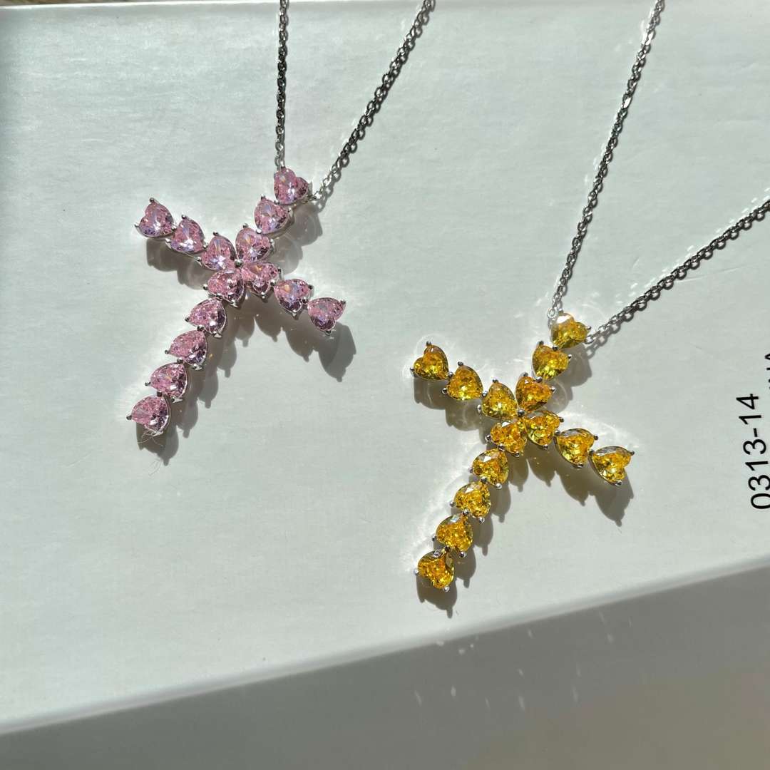 [Aurelle Style]Radiant Cross Shape Necklace