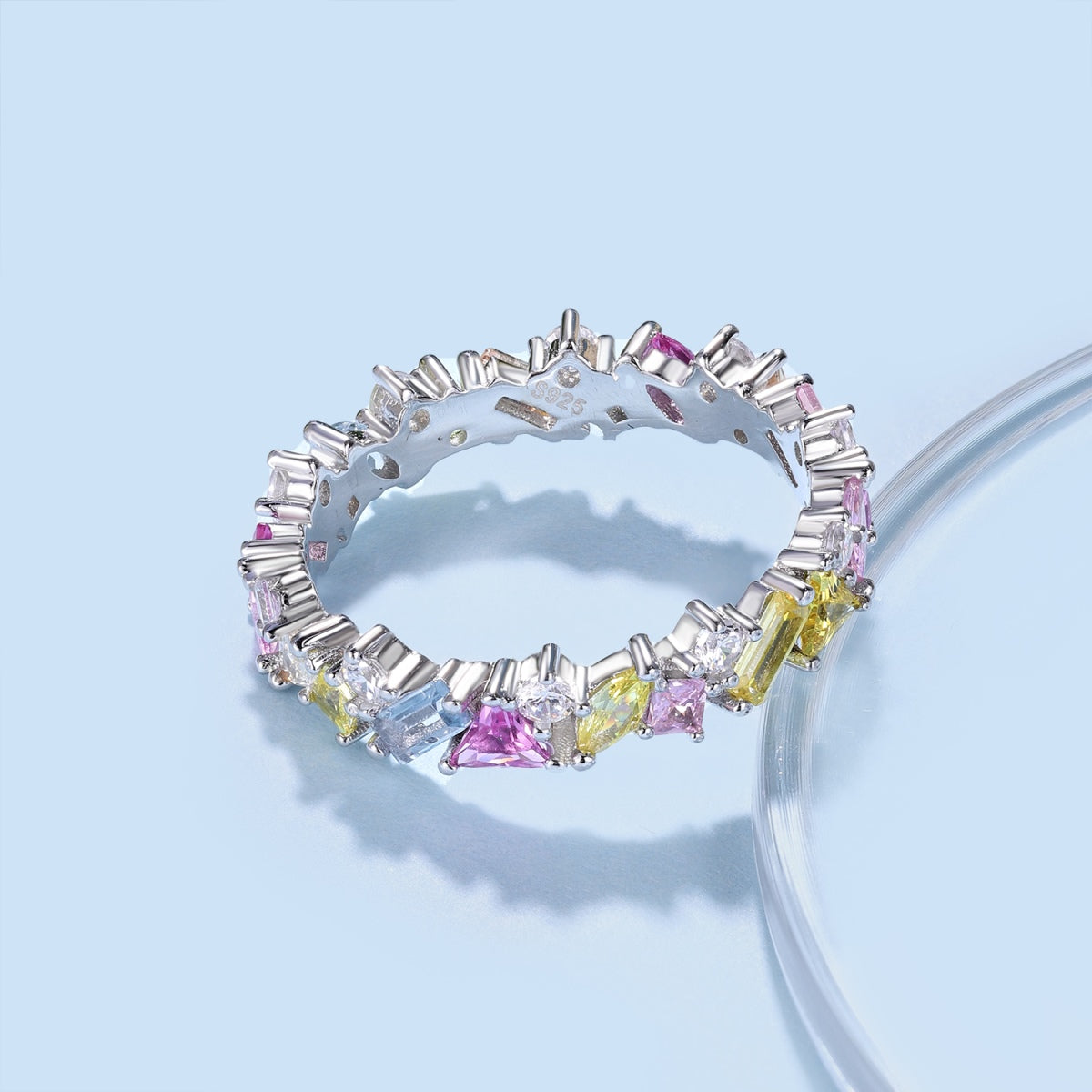 [Aurelle Style]Dazzling Polychromatic Multi cut Daily Ring