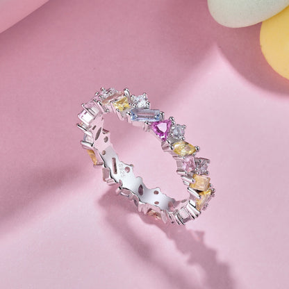 [Aurelle Style]Dazzling Polychromatic Multi cut Daily Ring