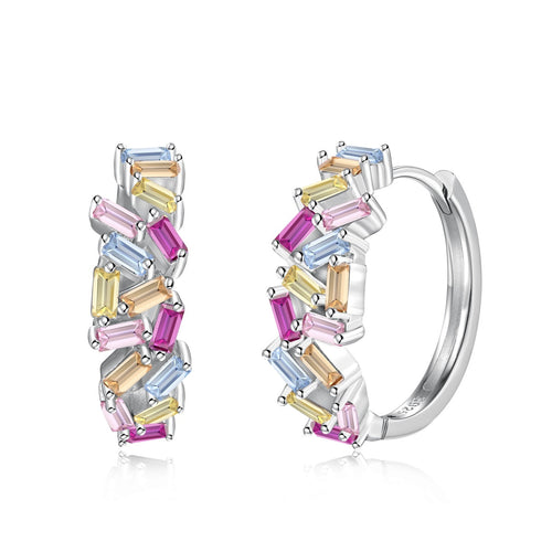 [Aurelle Style]Dazzling Colorful Emerald Cut Daily Earrings