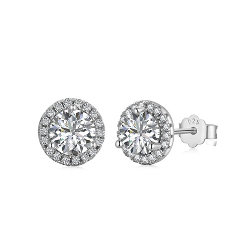 [Aurelle Style]Classic Princess Round Shape Earrings