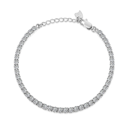 [Aurelle Style]Sparkling Round Cut Daily Bracelet