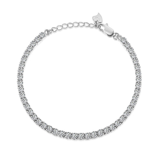 [Aurelle Style]Sparkling Round Cut Daily Bracelet