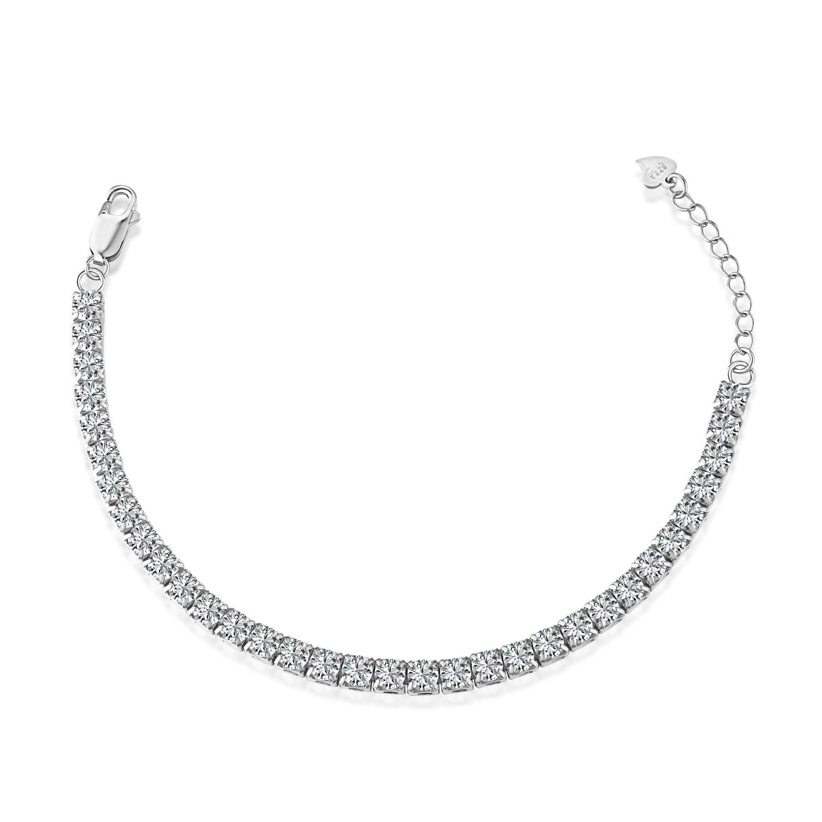 [Aurelle Style]Sparkling Radiant Princess Cut Tennis Bracelet