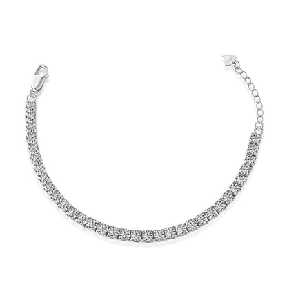 [Aurelle Style]Sparkling Radiant Princess Cut Tennis Bracelet