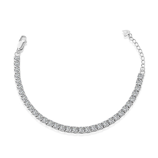 [Aurelle Style]Sparkling Radiant Princess Cut Tennis Bracelet