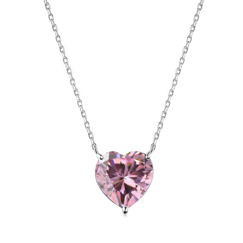 [Aurelle Style]6.0 carat Radiant Heart Shape Necklace
