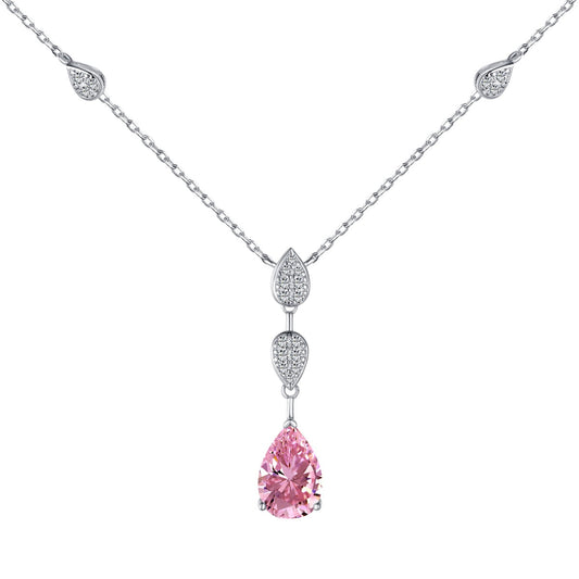 [Aurelle Style]Dazzling Pear Cut Necklace