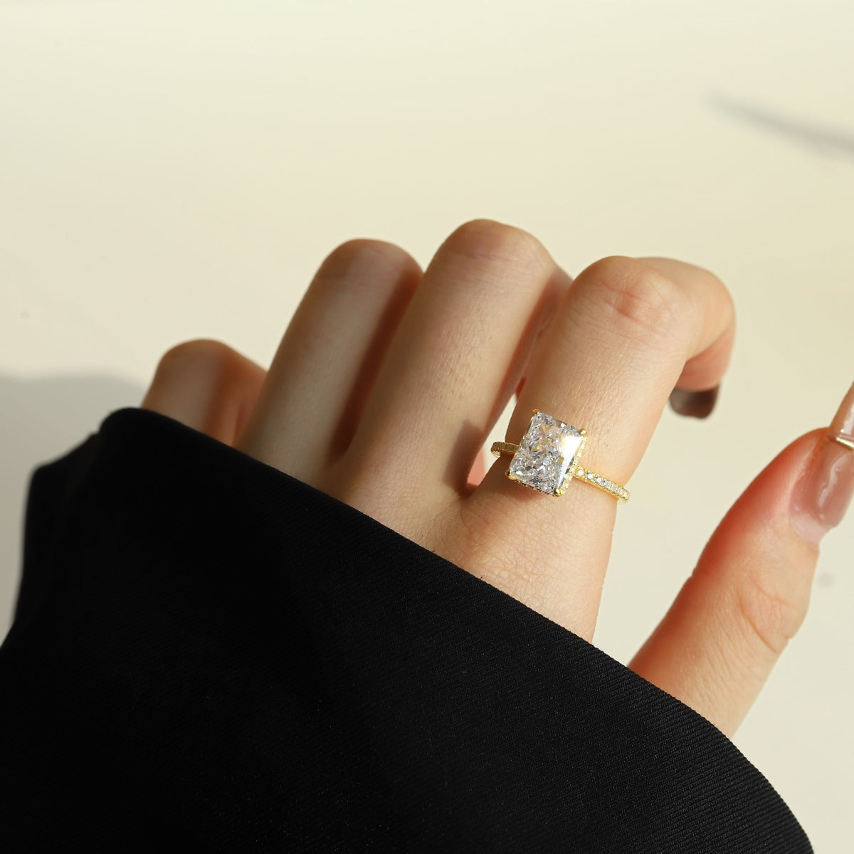 [Aurelle Style]4.0 Carat Luxurious Engagement Ring