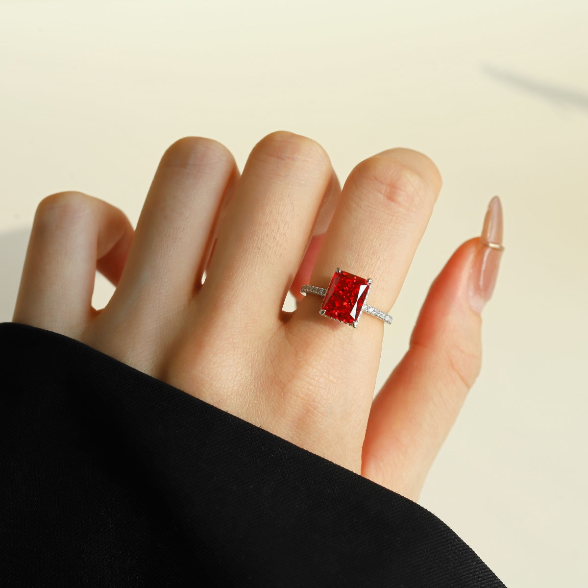 [Aurelle Style]4.0 Carat Luxurious Engagement Ring