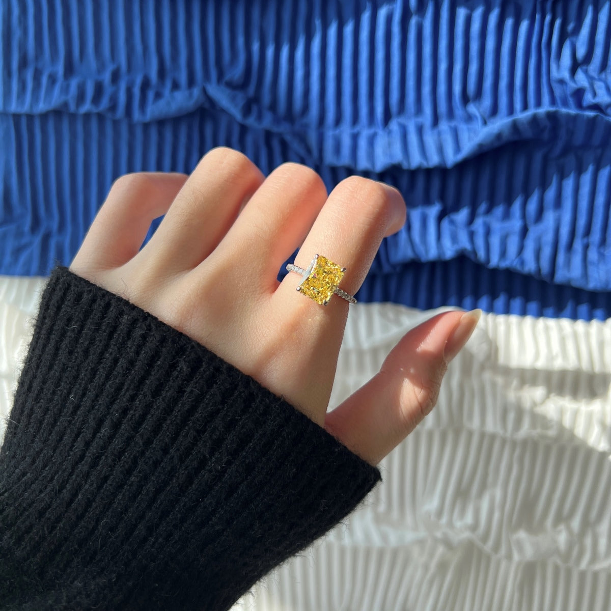[Aurelle Style]4.0 Carat Luxurious Engagement Ring