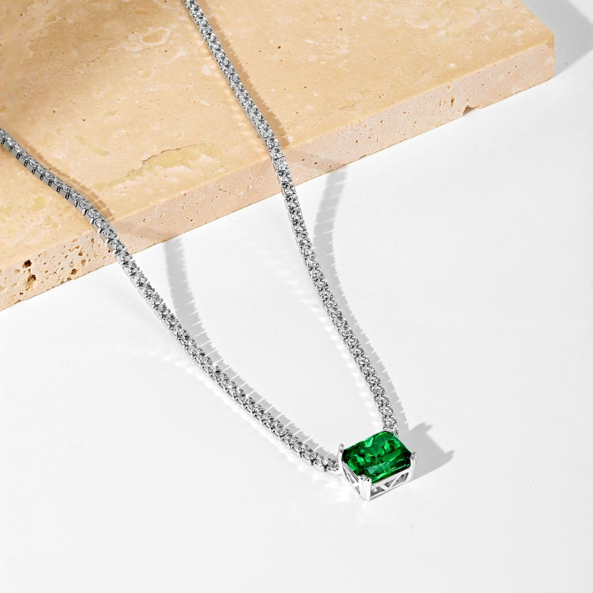 [Aurelle Style]4.0 Carat Elegant Radiant Cut Necklace